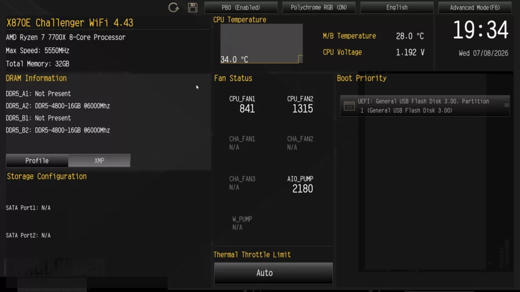 ASRock X870E CHALLENGER WiFi Motherboard: BIOS