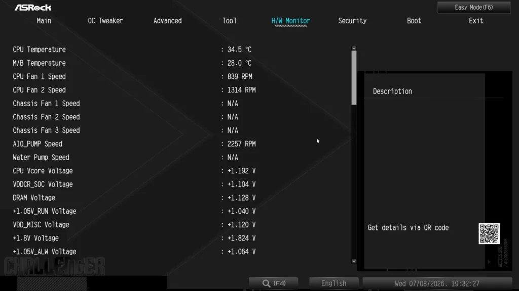 ASRock X870E CHALLENGER WiFi Motherboard: BIOS