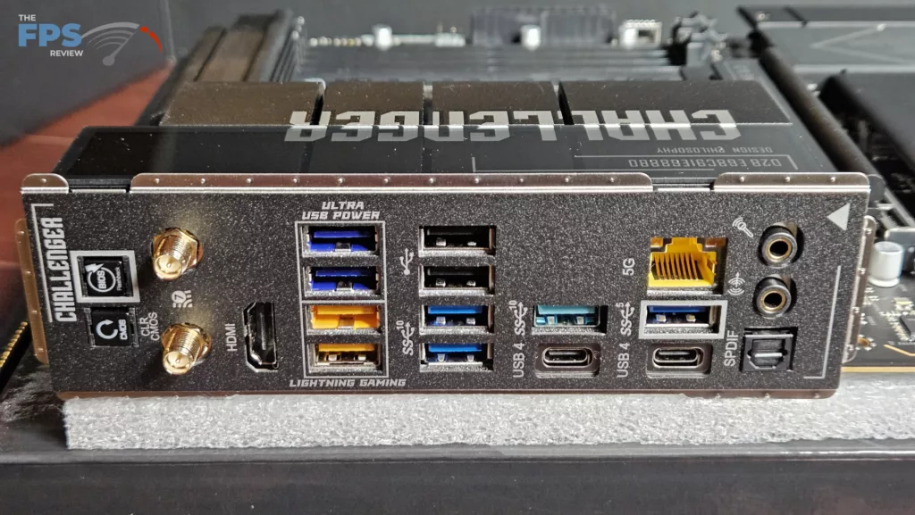 ASRock X870E CHALLENGER WiFi Motherboard: I/O