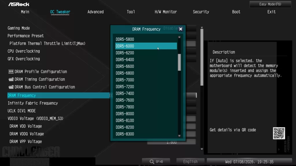 ASRock X870E CHALLENGER WiFi Motherboard: BIOS