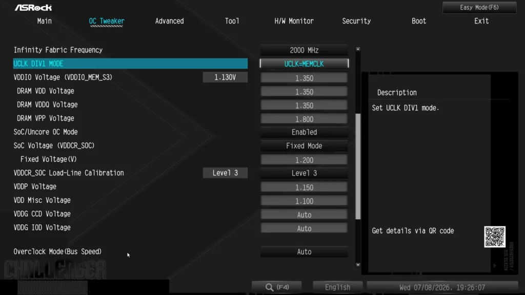 ASRock X870E CHALLENGER WiFi Motherboard: BIOS