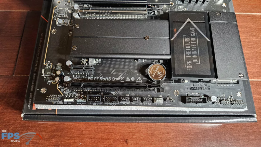 ASRock X870E CHALLENGER WiFi Motherboard: bottom row