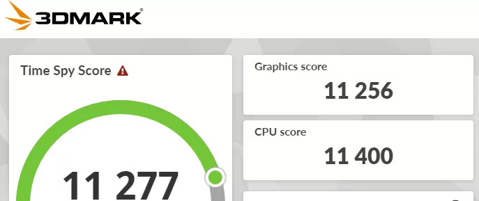 MSI PRO B550M-P WiFi6E motherboard: performance benchmark:3DMark:TimeSpy