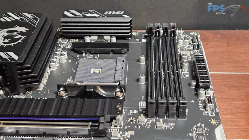 MSI B550 GAMING WiFi6E motherboard: RAM slots