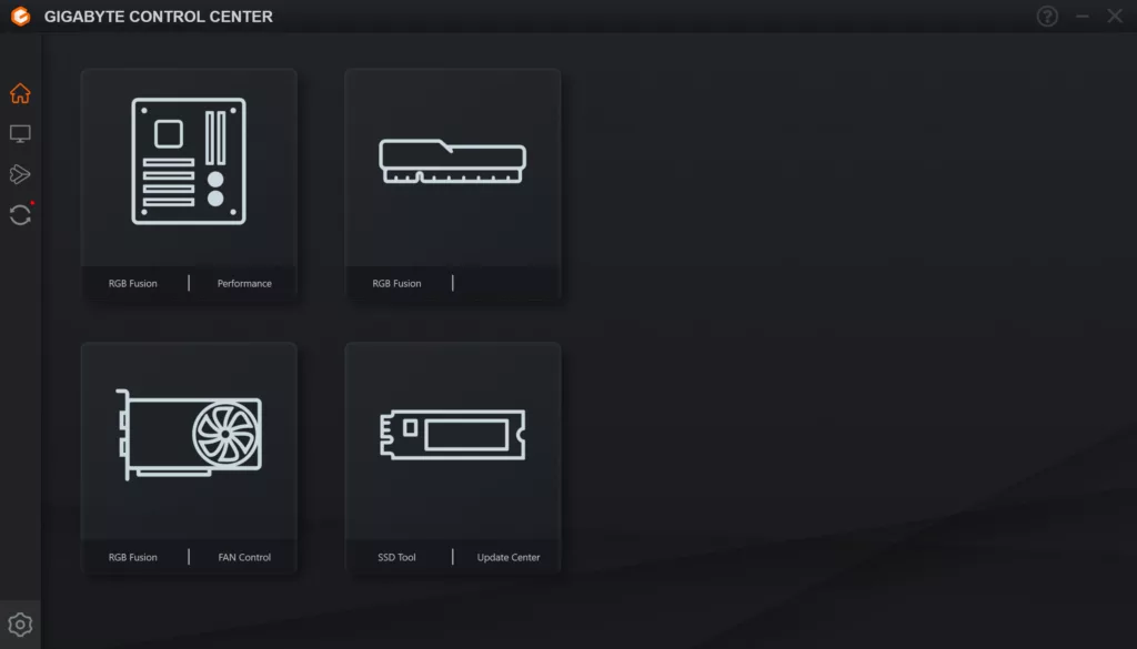 GIGABYTE GeForce RTX 5090 GAMING OC 32G GIGABYTE Control Center