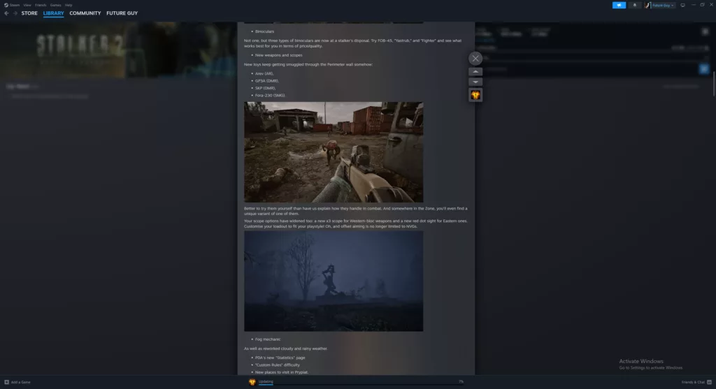 Stalker 2 Patch 2.0 Patch Notes Screenshot