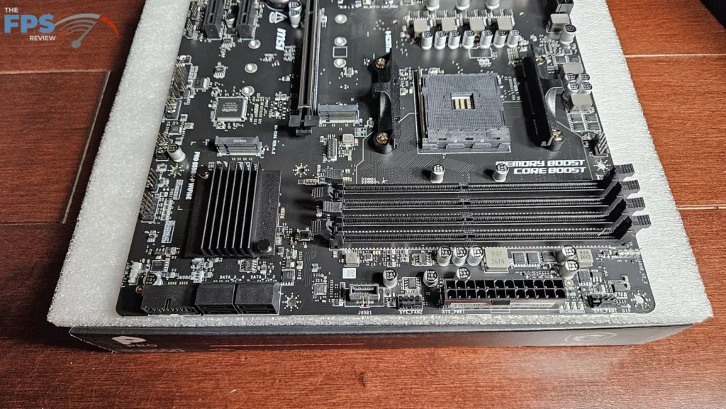 MSI PRO B550M-P WiFi6E motherboard: right side
