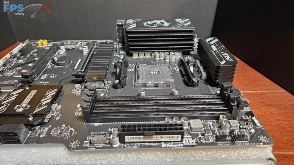 MSI B550 GAMING WiFi6E motherboard: cpu and RAM