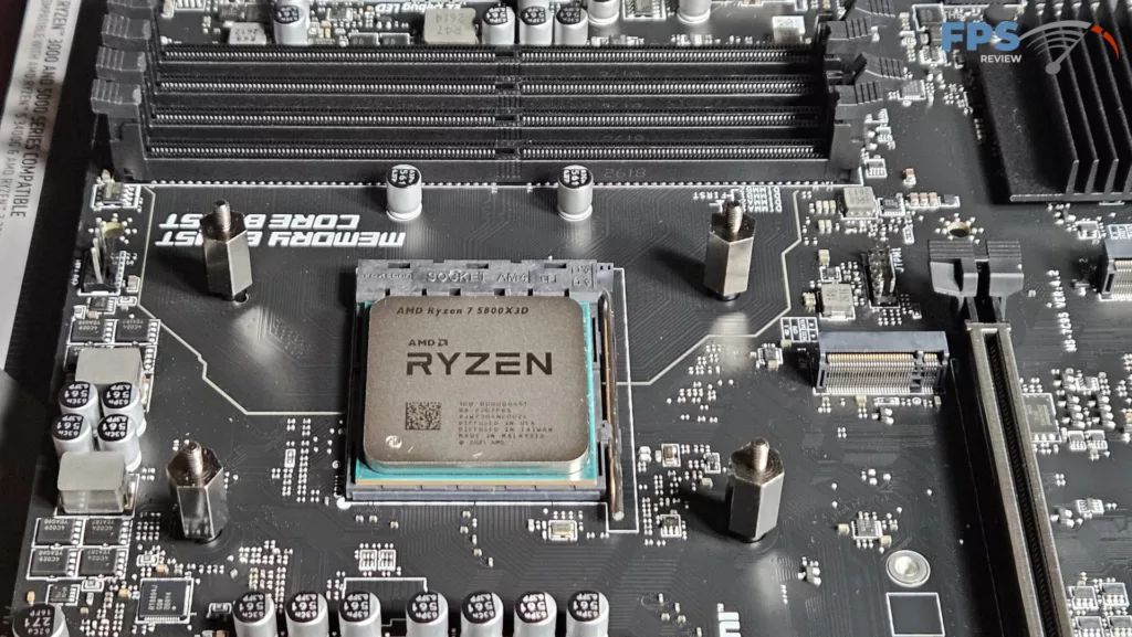 MSI PRO B550M-P WiFi6E motherboard: cpu in