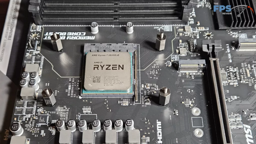 MSI PRO B550M-P WiFi6E motherboard: cpu in