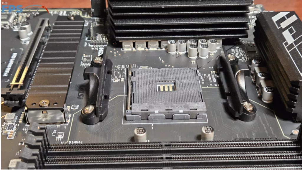 MSI B550 GAMING WiFi6E motherboard: cpu socket