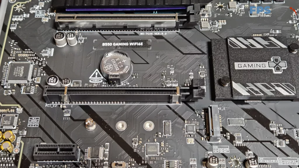 MSI B550 GAMING WiFi6E motherboard: expansion slots