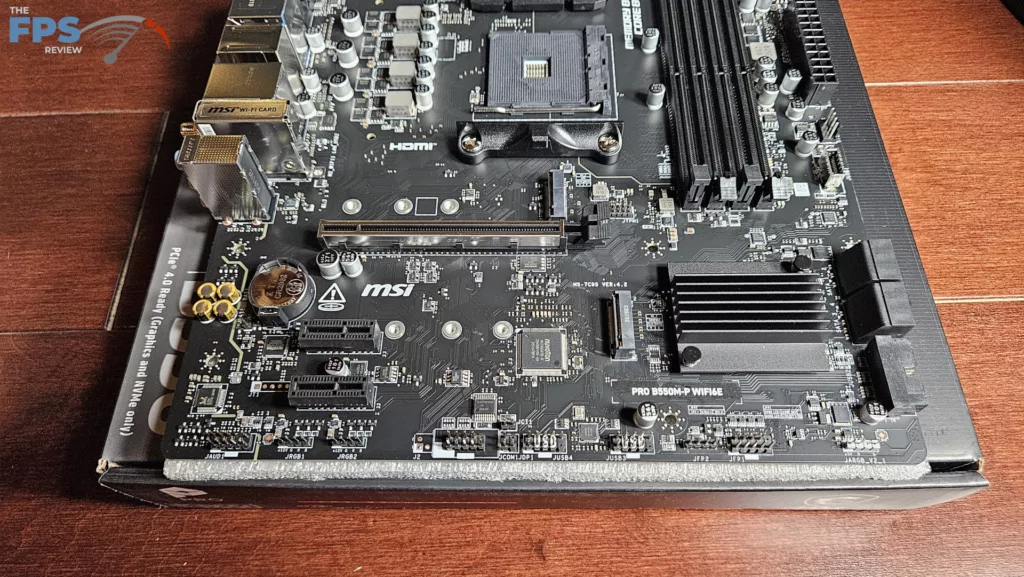MSI PRO B550M-P WiFi6E motherboard: expansion slots