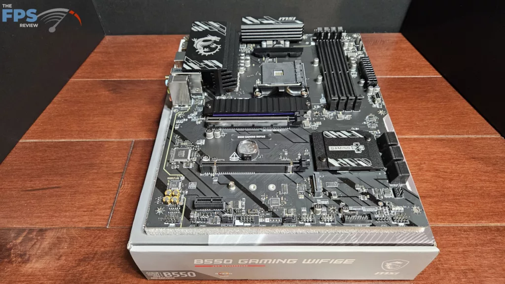 MSI B550 GAMING WiFi6E motherboard: full view