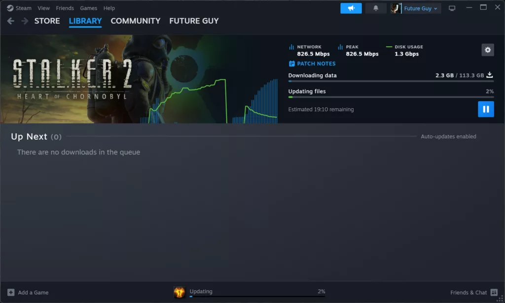 Stalker 2 Download Window in Steam