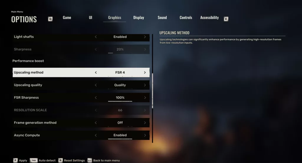 Stalker 2 Patch 2.0 Graphics Settings Screenshot