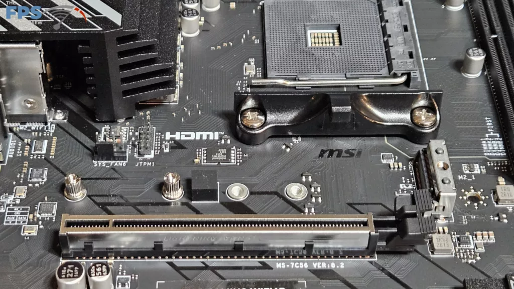 MSI B550 GAMING WiFi6E motherboard: primary M.2 without heatsink