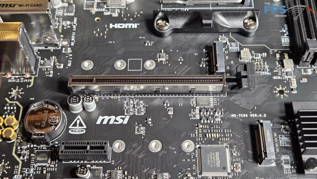 MSI PRO B550M-P WiFi6E motherboard: primary slots