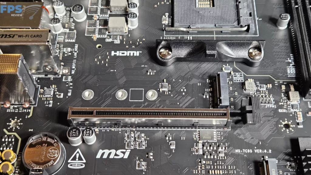 MSI PRO B550M-P WiFi6E motherboard: primary pcie