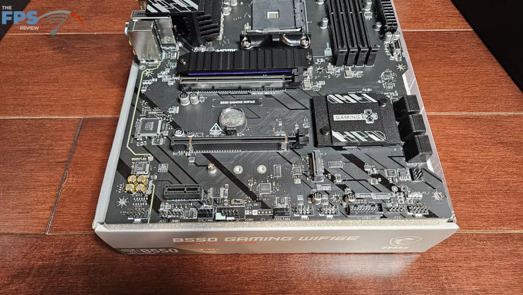 MSI B550 GAMING WiFi6E motherboard: bottom row I/O