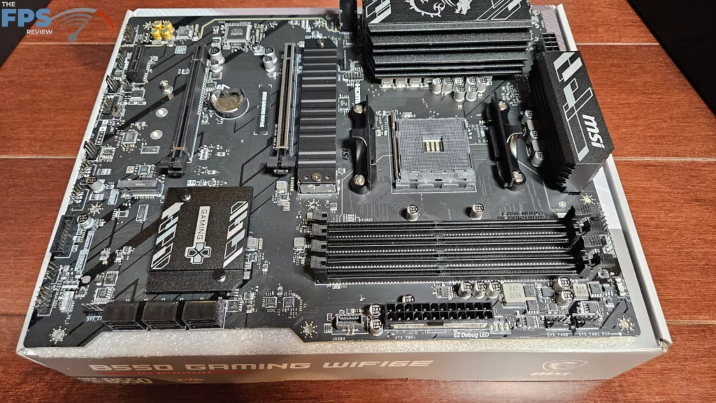 MSI B550 GAMING WiFi6E motherboard: right side I/O