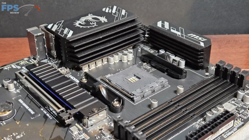 MSI B550 GAMING WiFi6E motherboard: VRM heatsink