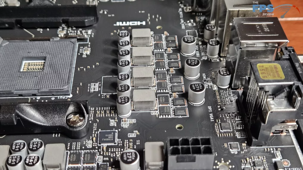 MSI PRO B550M-P WiFi6E motherboard: mosfets