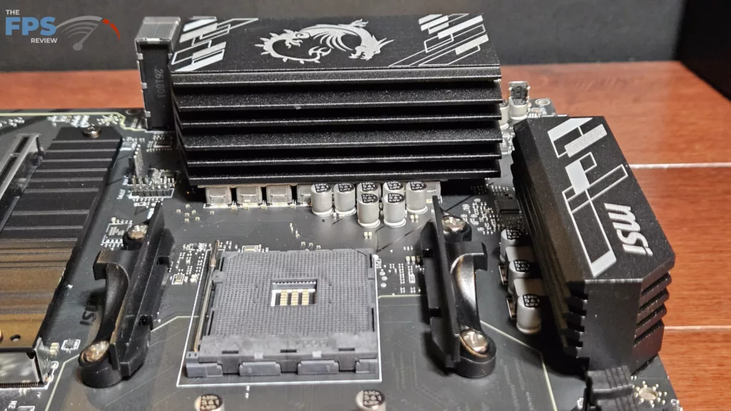 MSI B550 GAMING WiFi6E motherboard: VRM heatsink
