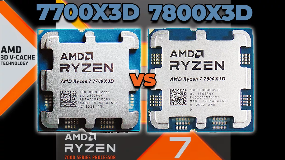 AMD Ryzen 7 7700X3D vs Ryzen 7 7800X3D CPU Review