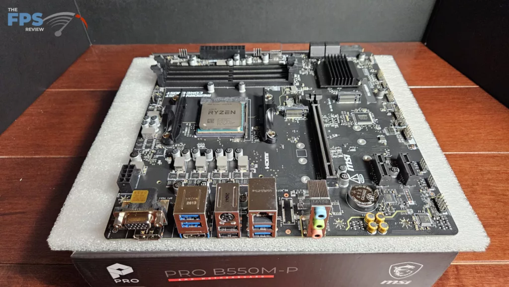 MSI PRO B550M-P motherboard: full board