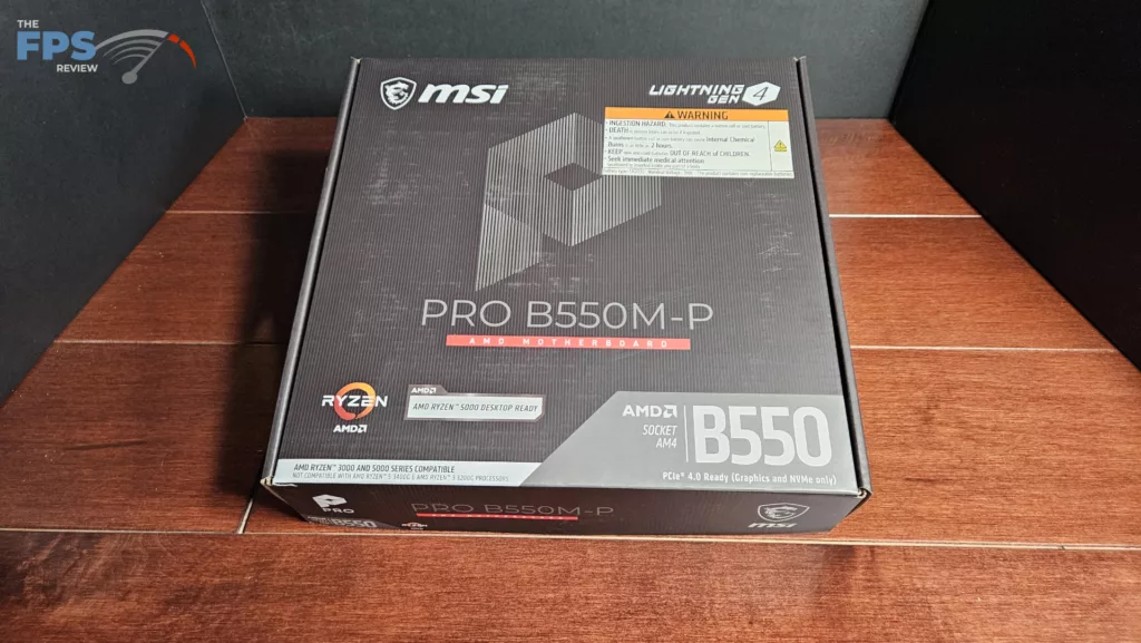 MSI PRO B550M-P motherboard: box-1