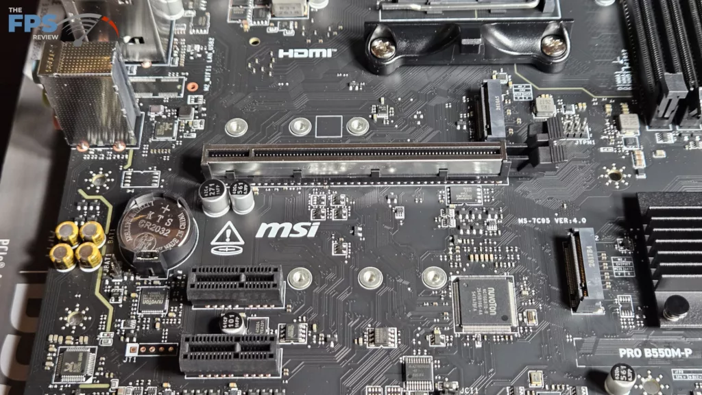MSI PRO B550M-P motherboard: expansion