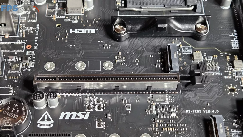 MSI PRO B550M-P motherboard: primary PCIe